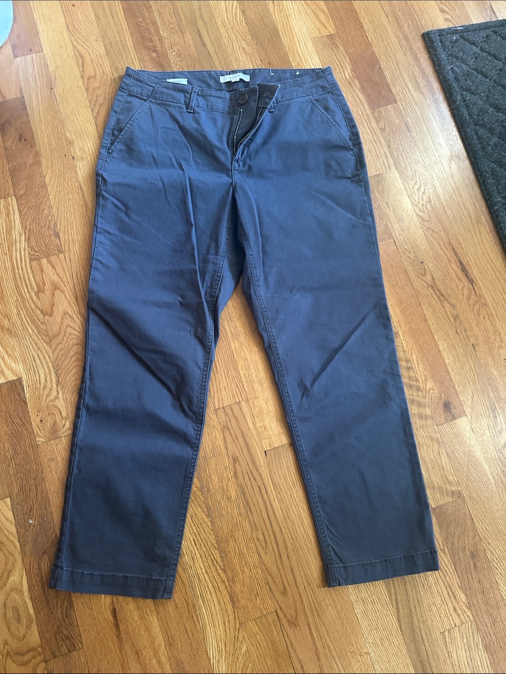 Women’s Loft Classic Navy Chino Pants